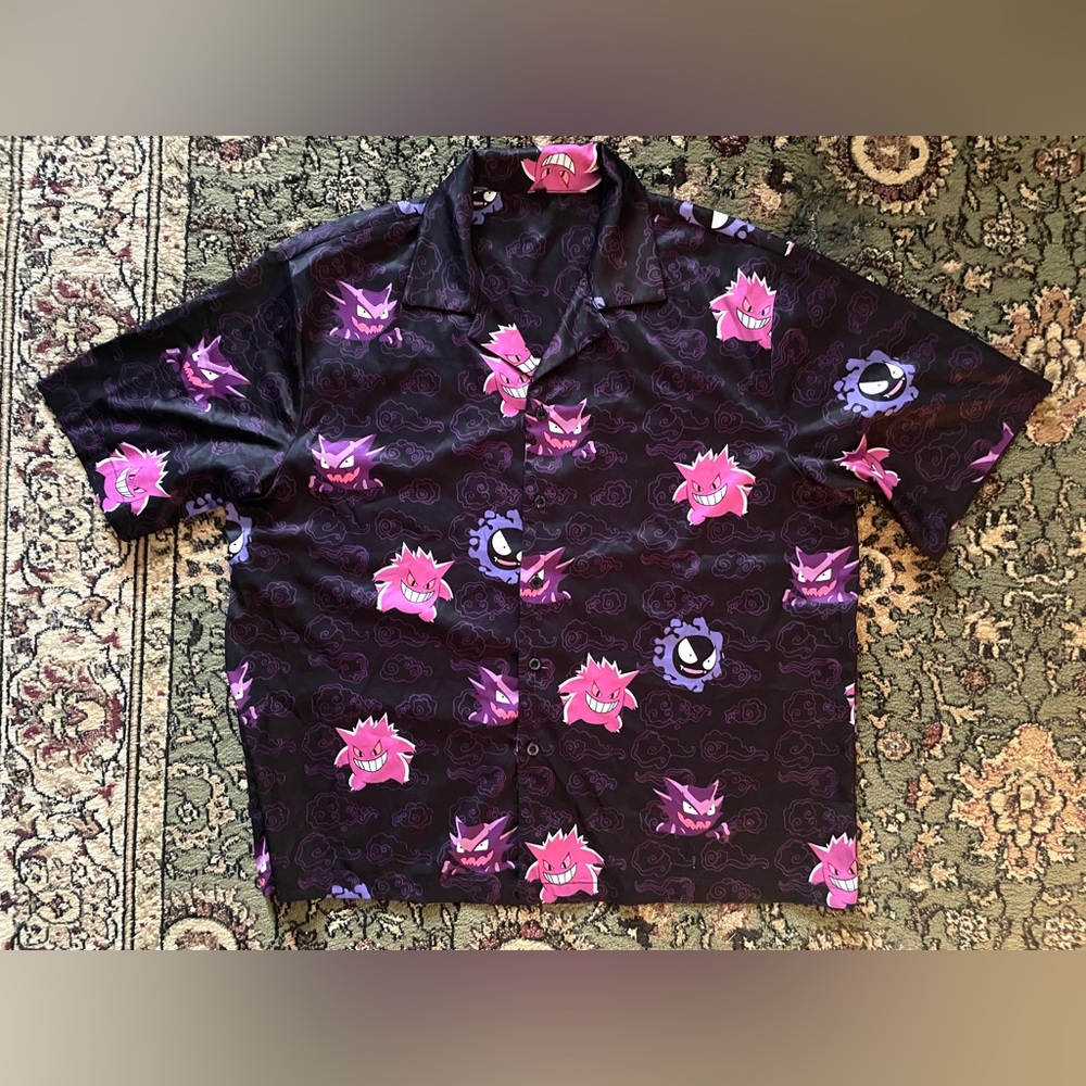 Pokemon Silky Button down Shirt by RE’HTRELT